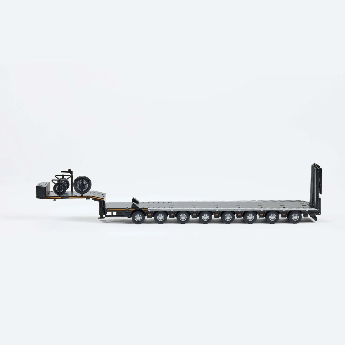 Scania Eight-Axis Semi-Low Deck Trailer, 1:64 Scale (Black) — image 3