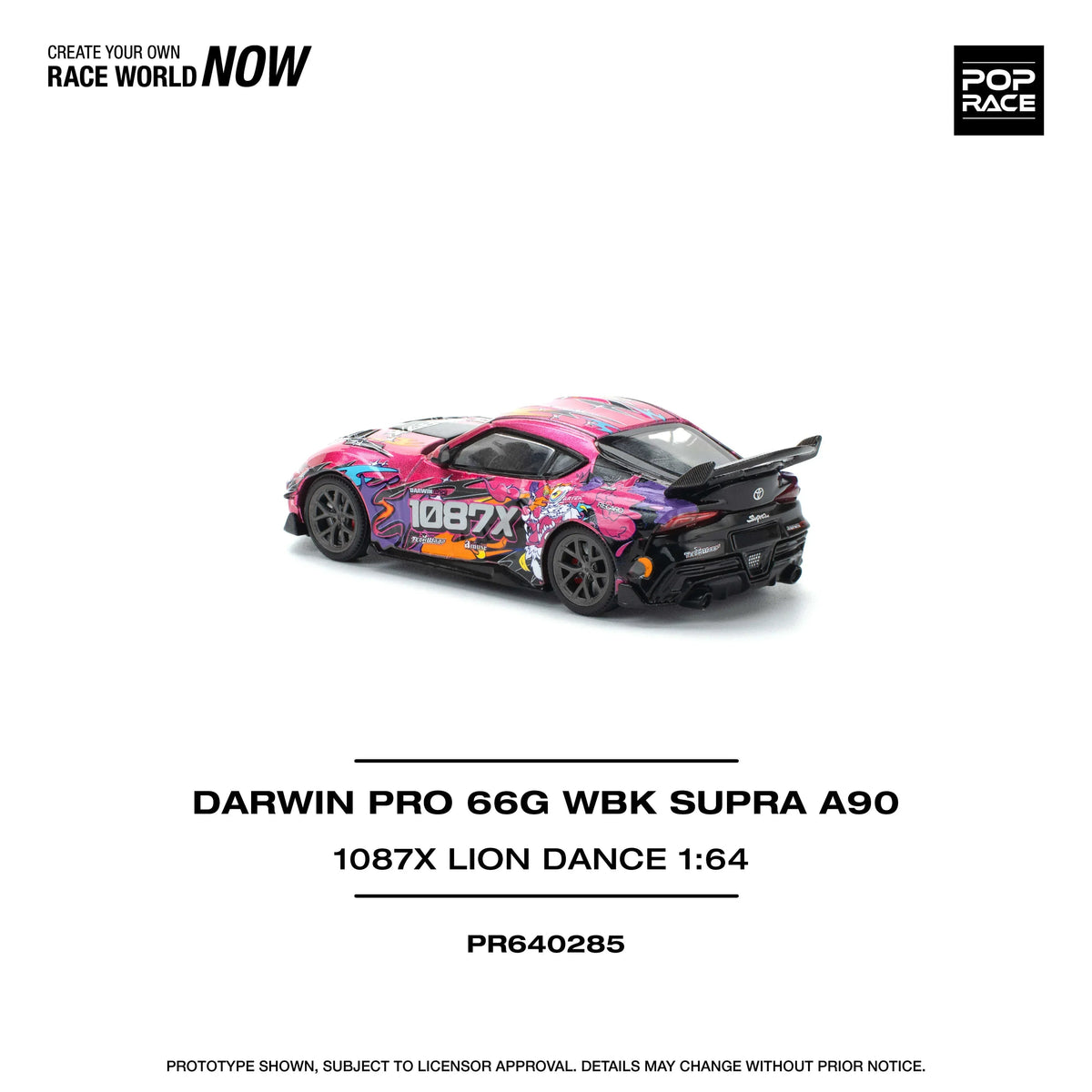 Darwin Pro 66G Wbk Supra A 90-1087X Lion Dance, 1:64 Scale (Pink) — image 3