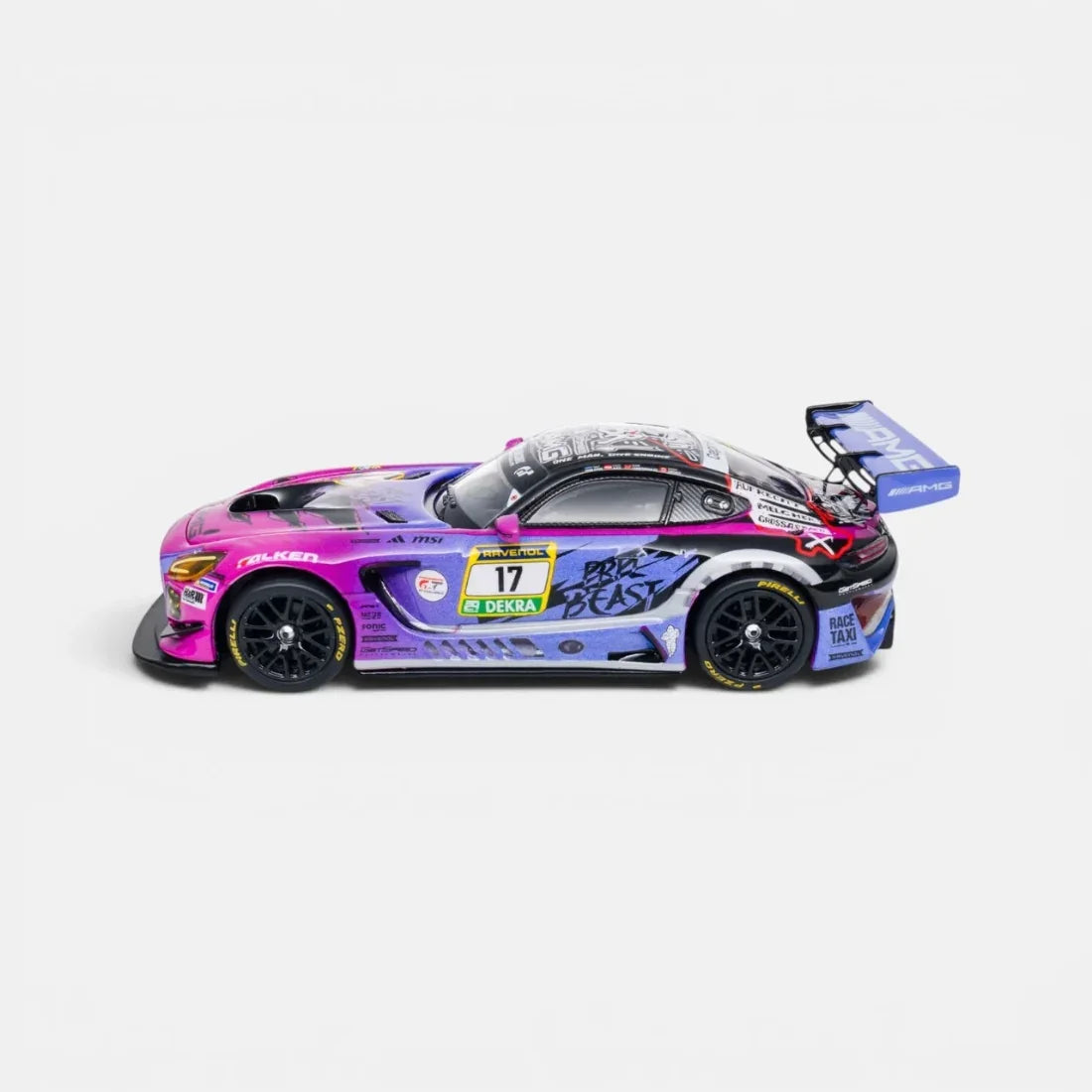 *PRE-ORDER* Mercedes AMG GT3 diecast GetSpeed - Purple Beast #17, 1:64 Scale (Purple) — image 3