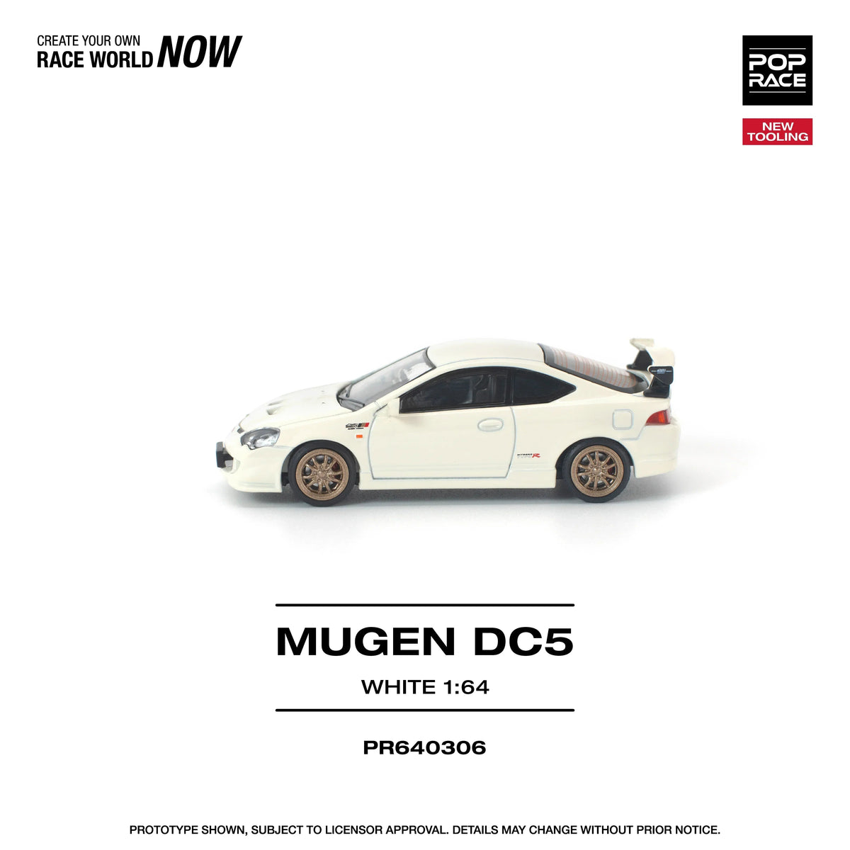 *PRE-ORDER* Honda DC5 Mugen New Tooling, 1:64 Scale (White) — image 3