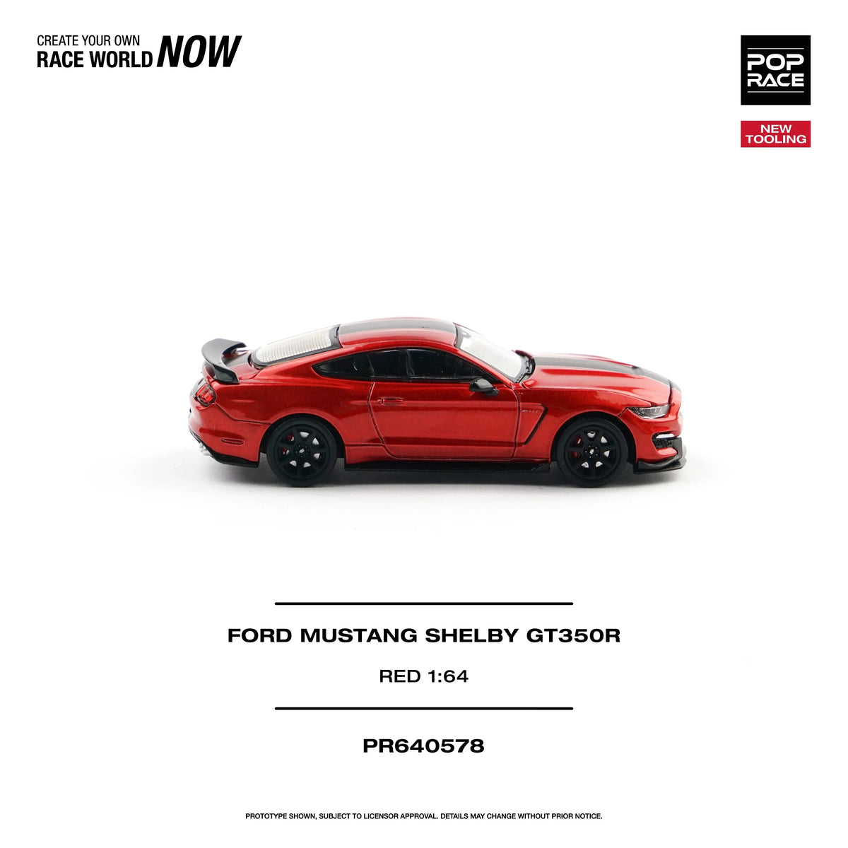 *PRE-ORDER* Ford Mustang Shelby GT350R Race, 1:64 Scale (Red) — image 10