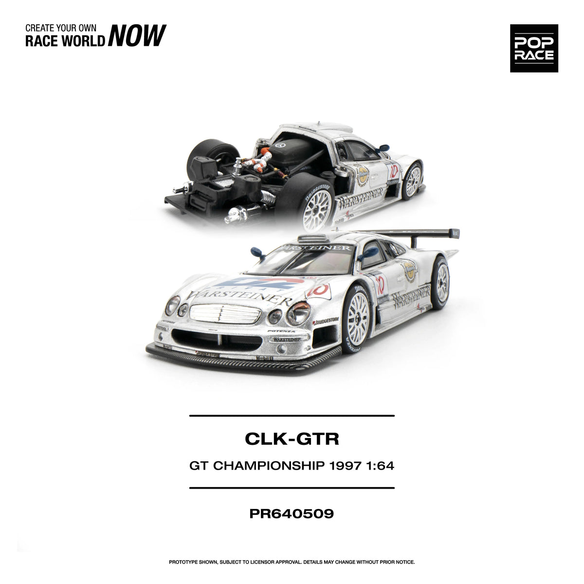 *PRE-ORDER* Mercedes-Benz AMG CLK GTR FIA GT Championship 1997, 1:64 Scale — image 1