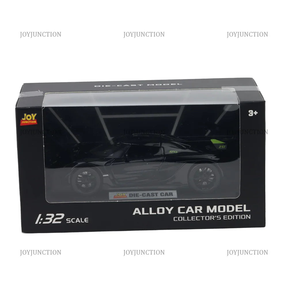 Koenigsegg Jesko Pullback Toy Car - Light, Sound with Openable Doors, 1:32 Scale (Black) — image 5