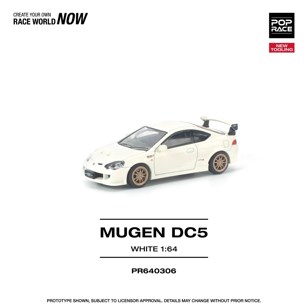 *PRE-ORDER* Honda DC5 Mugen New Tooling, 1:64 Scale (White) — image 2