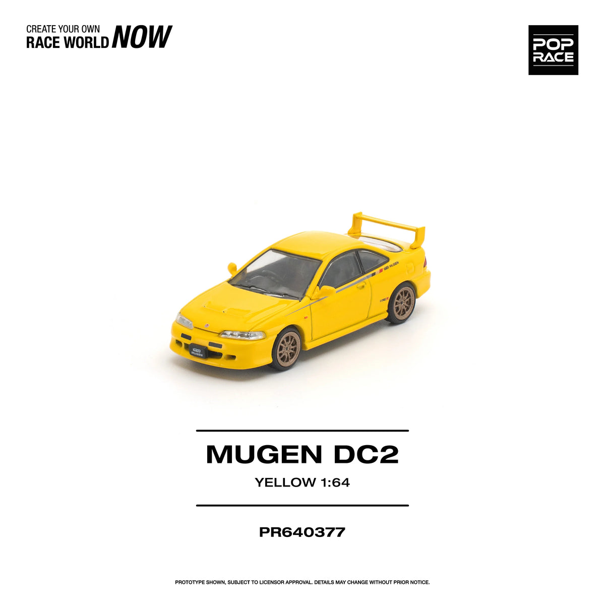 *PRE-ORDER* Nissan Mugen DC2 Yellow, 1:64 Scale — image 6