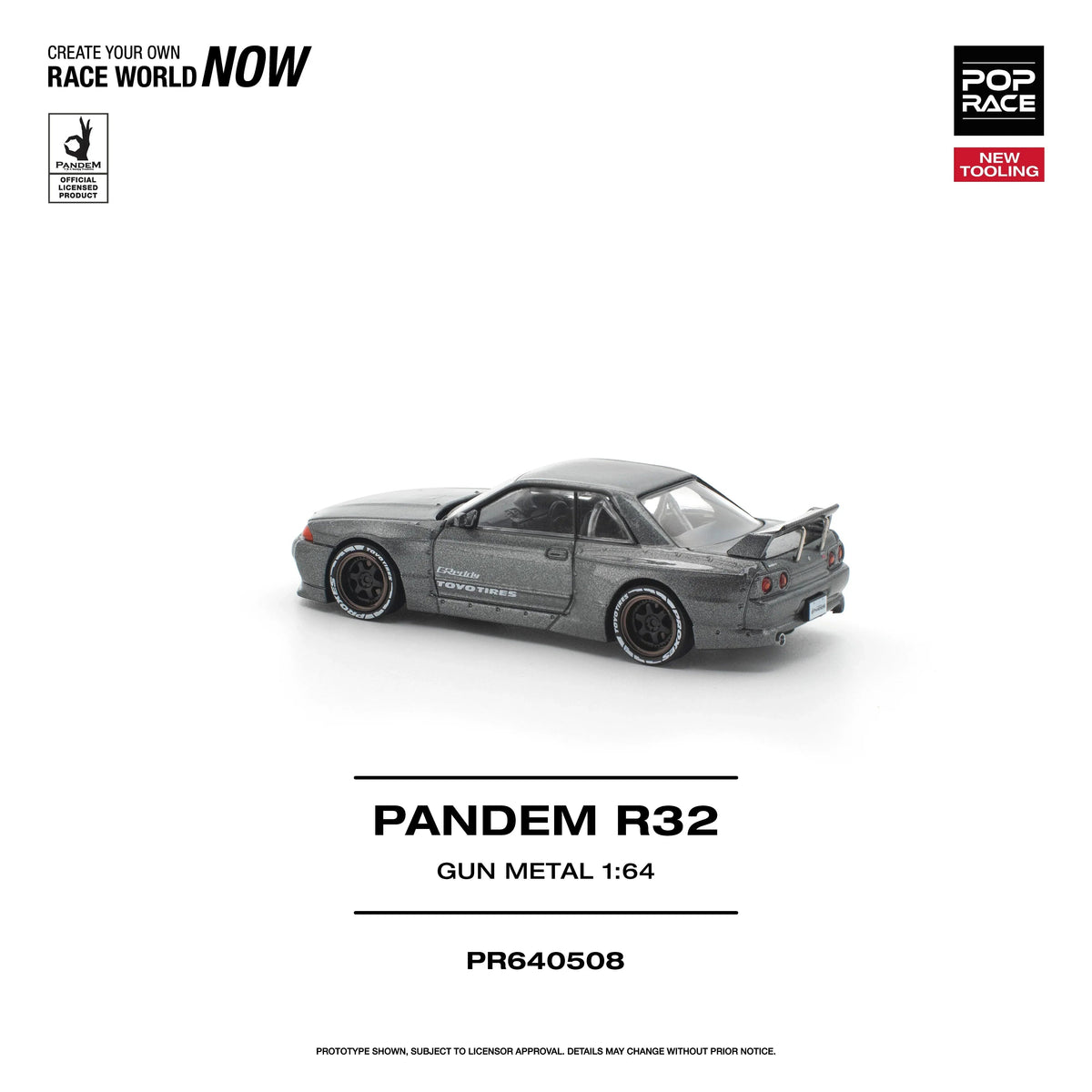 *PRE-ORDER* Pandem R32 Gun Metal New Tooling, 1:64 Scale — image 3