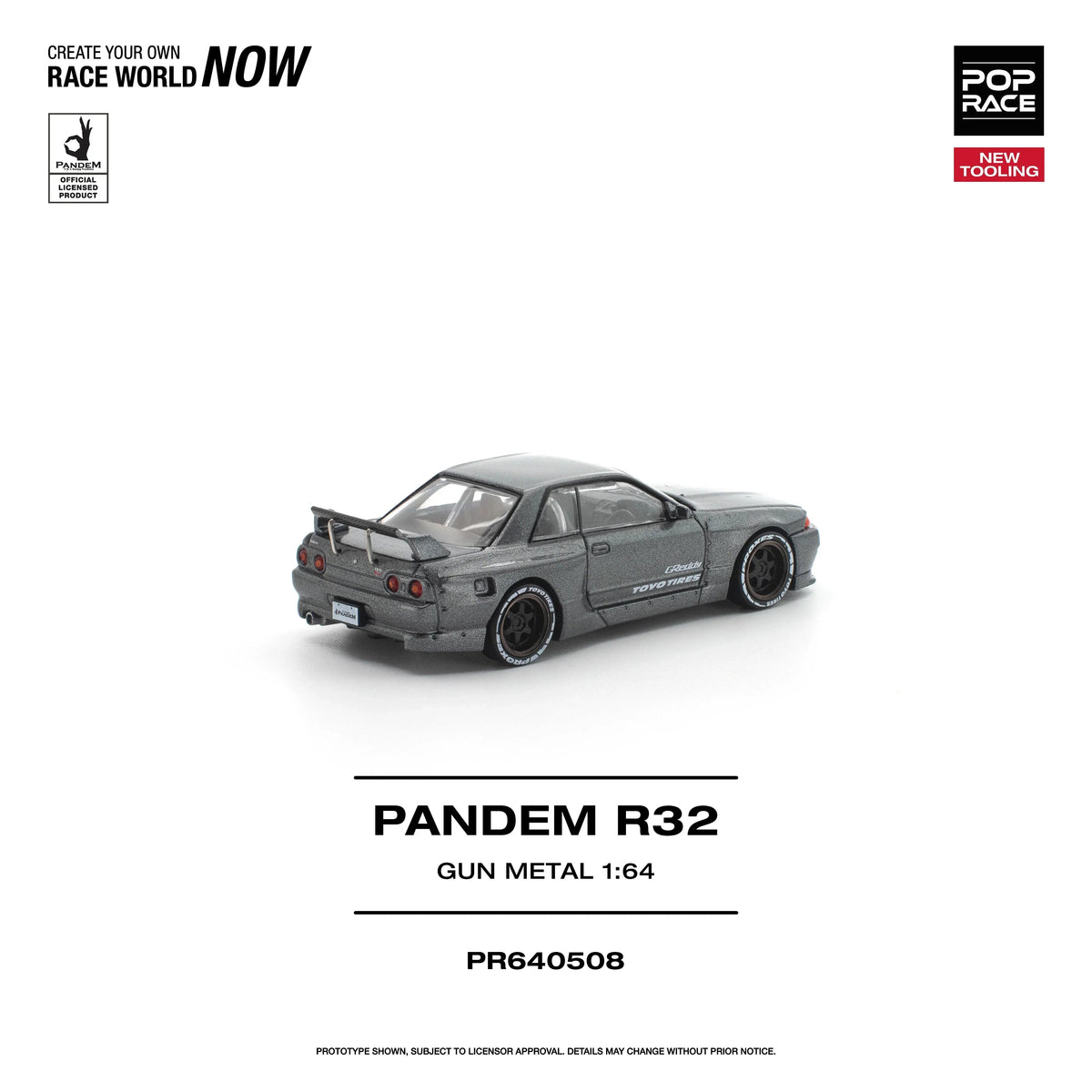 *PRE-ORDER* Pandem R32 Gun Metal New Tooling, 1:64 Scale — image 4