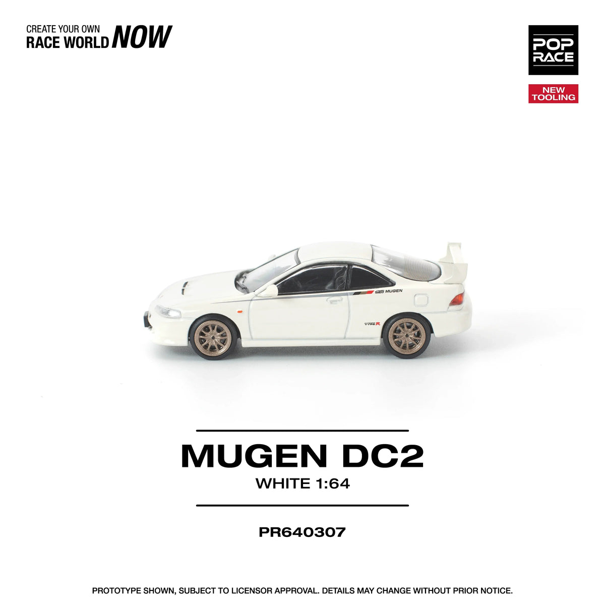 *PRE-ORDER* Mugen DC2 New Tooling, 1:64 Scale (White) — image 3