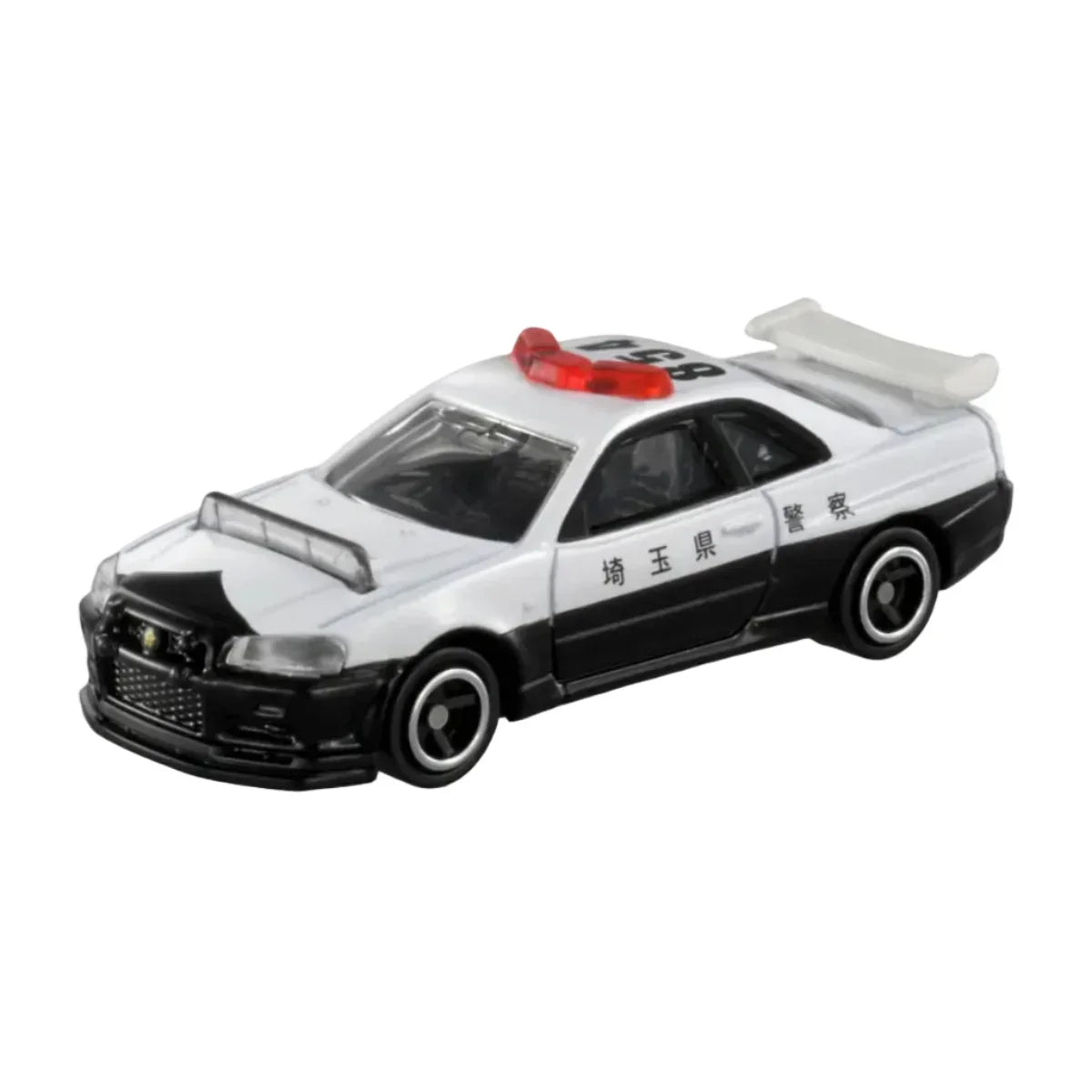 Tomica No.1 Nissan Skyline Gt-R (Bnr34) Police Car, 1:62 Scale (White) — image 1