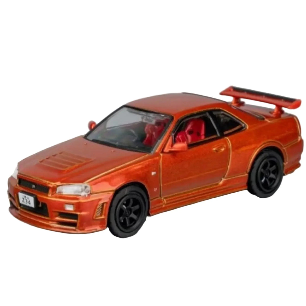 Nismo GT-R Z UNE (R34) RHD, 1:64 Scale (Orange) — image 1
