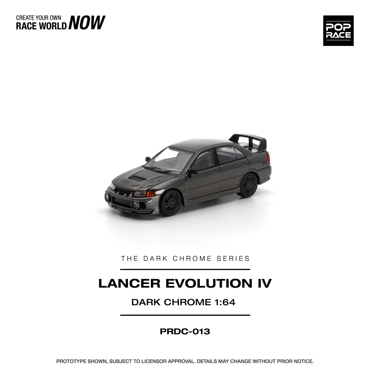 *PRE-ORDER* Lancer Evolution IV Dark Chrome, 1:64 Scale — image 2