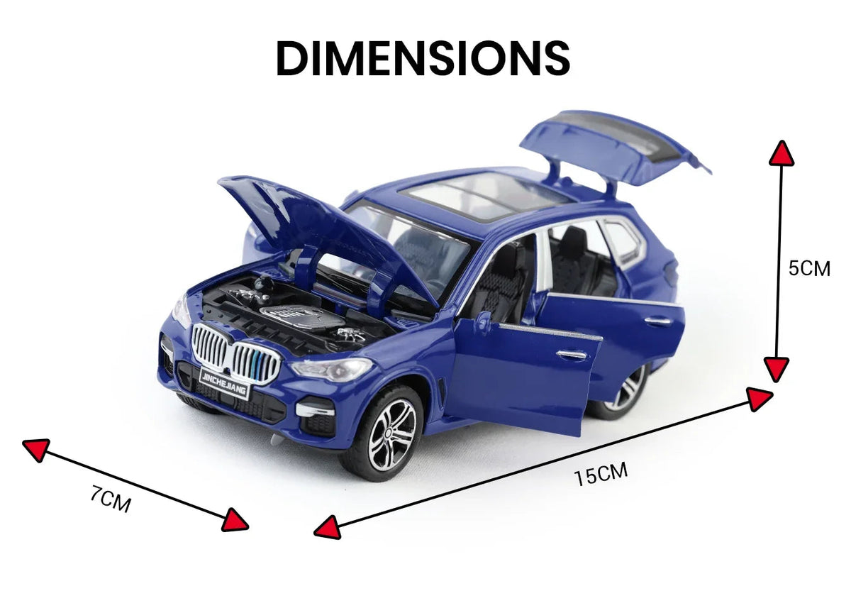 BMW X5 - Light, Sound with Openable Doors, 1:32 Scale (Blue) — image 3