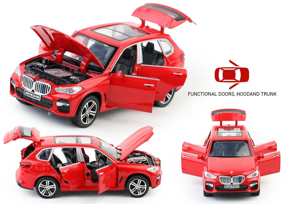 BMW X5 - Light, Sound with Openable Doors, 1:32 Scale (Red) — image 4