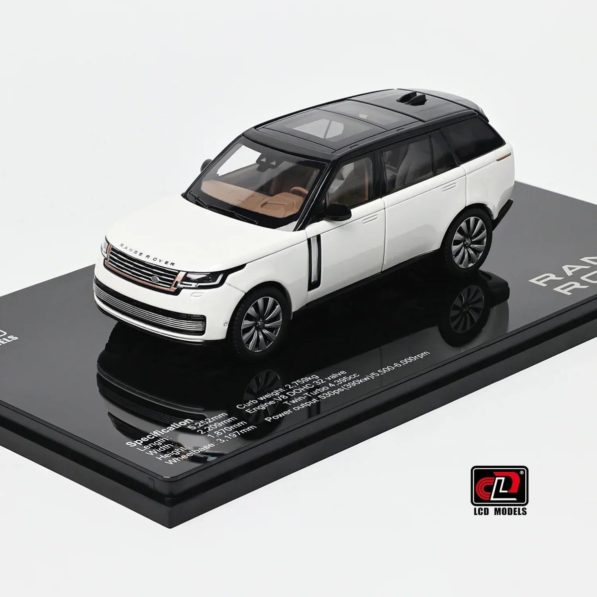 Land Rover Range Rover SV SERENITY, 1:43 Scale (White with Black Roof) — image 1