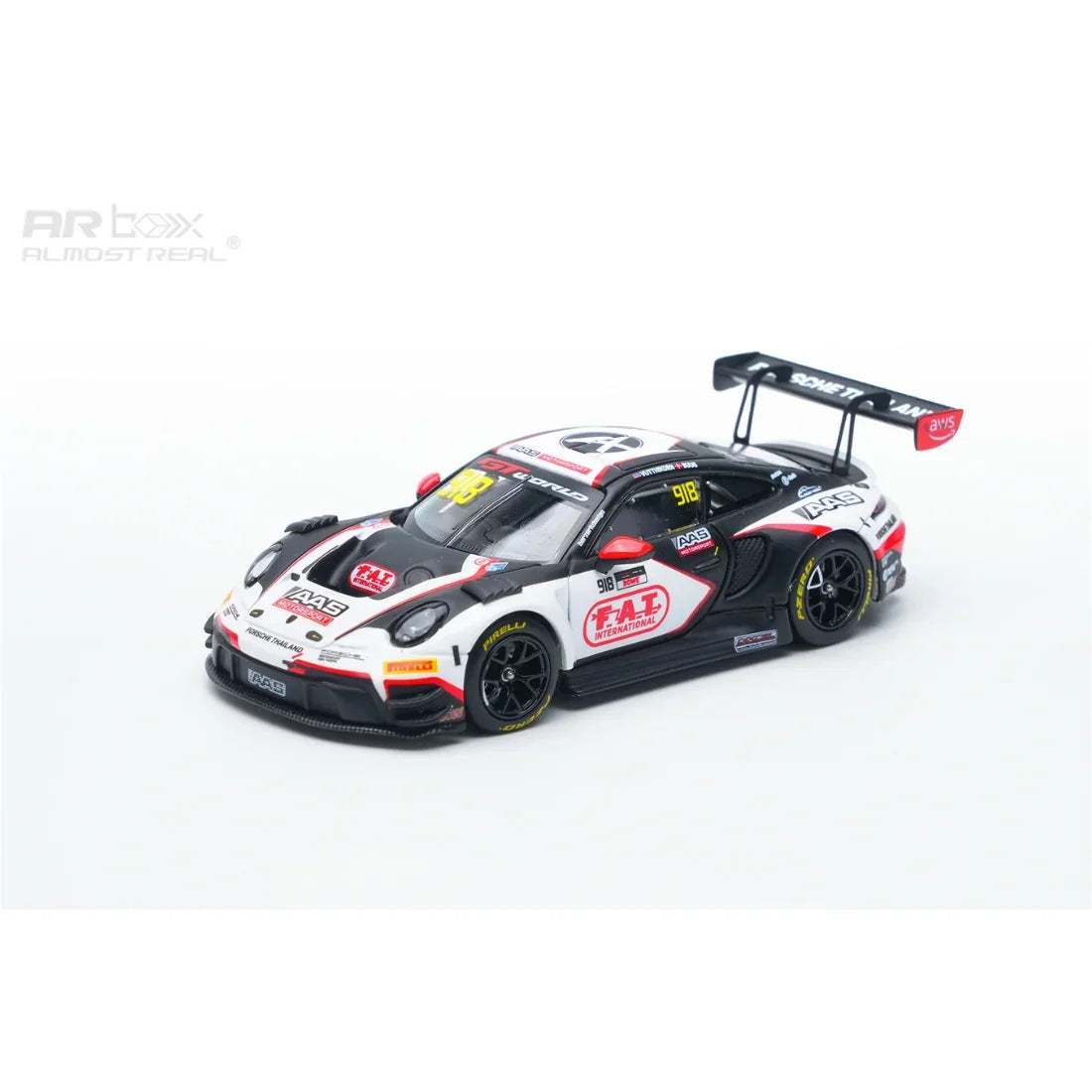 *PRE-ORDER* Porsche diecast 911 GT3 R – GT World Challenge Asia Sepang #918 2026 , 1:64 Scale — image 1