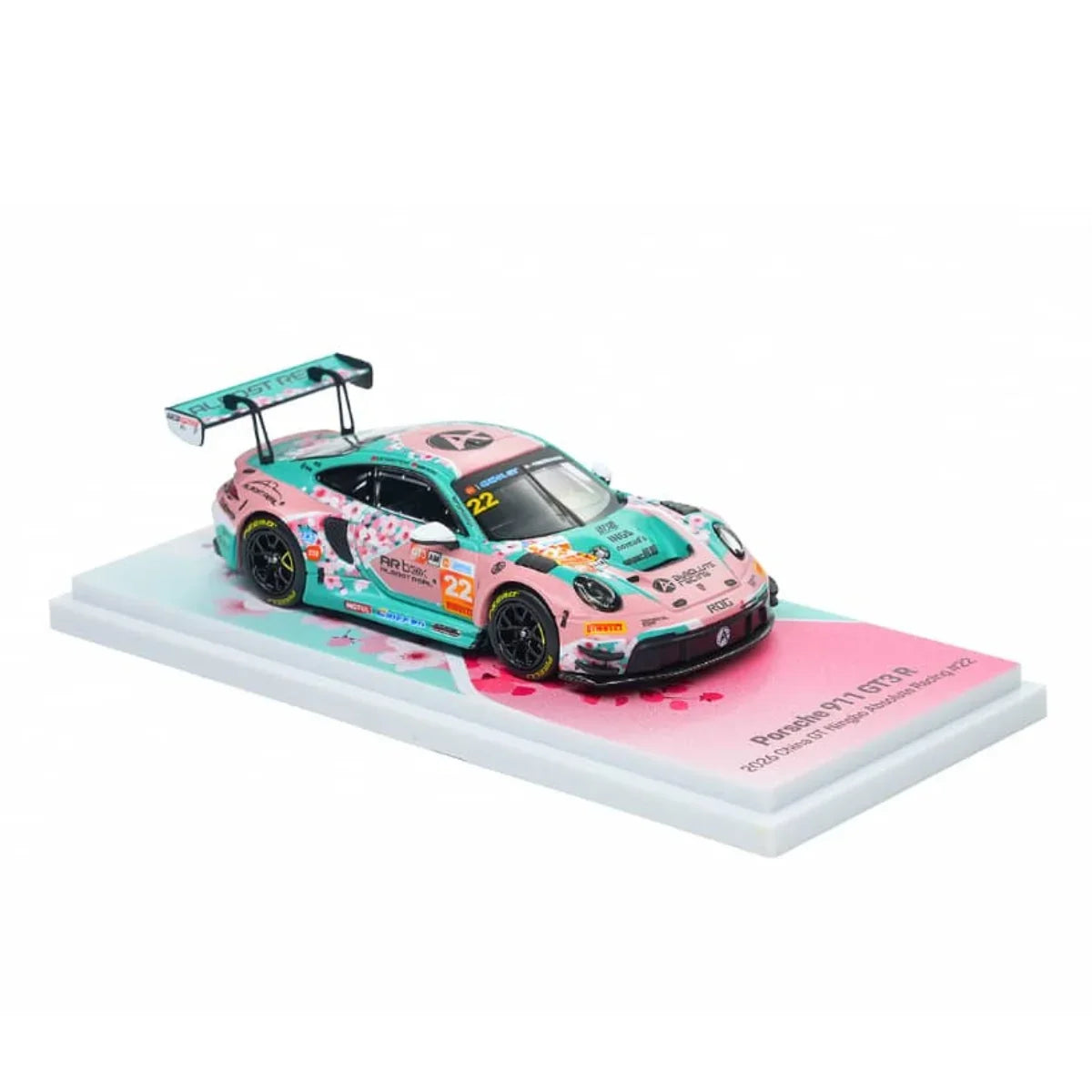 *PRE-ORDER* Porsche diecast 911 GT3 RS (992.2) 2026 China GT Ningbo Absolute Racing #22 Pink Peach Blossom Livery, 1:64 Scale — image 4