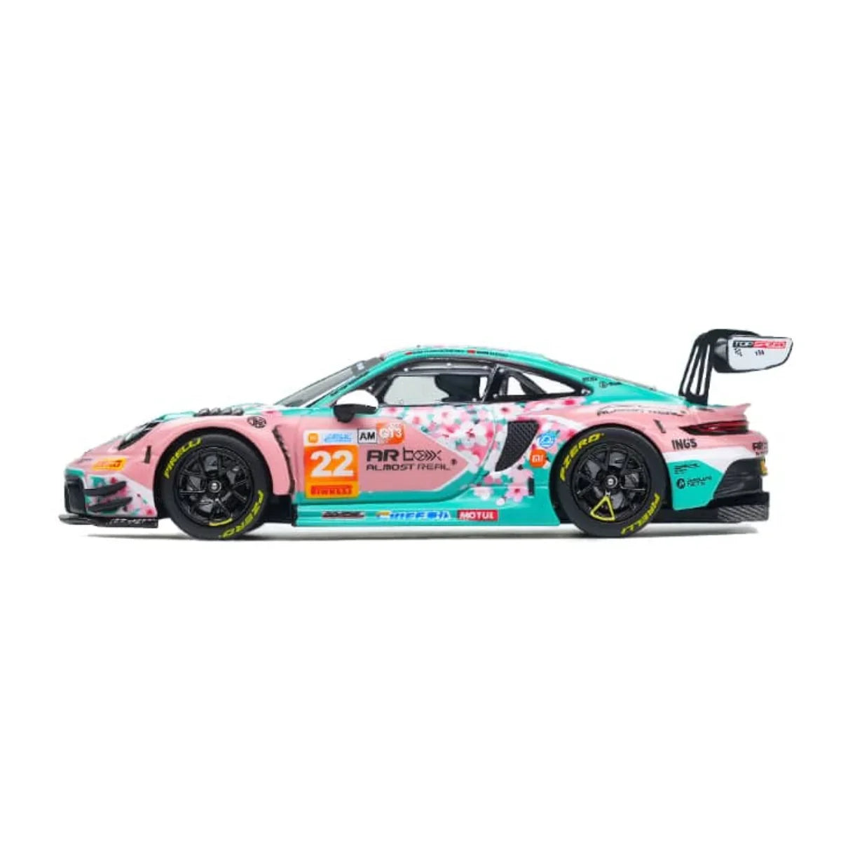 *PRE-ORDER* Porsche diecast 911 GT3 RS (992.2) 2026 China GT Ningbo Absolute Racing #22 Pink Peach Blossom Livery, 1:64 Scale — image 2