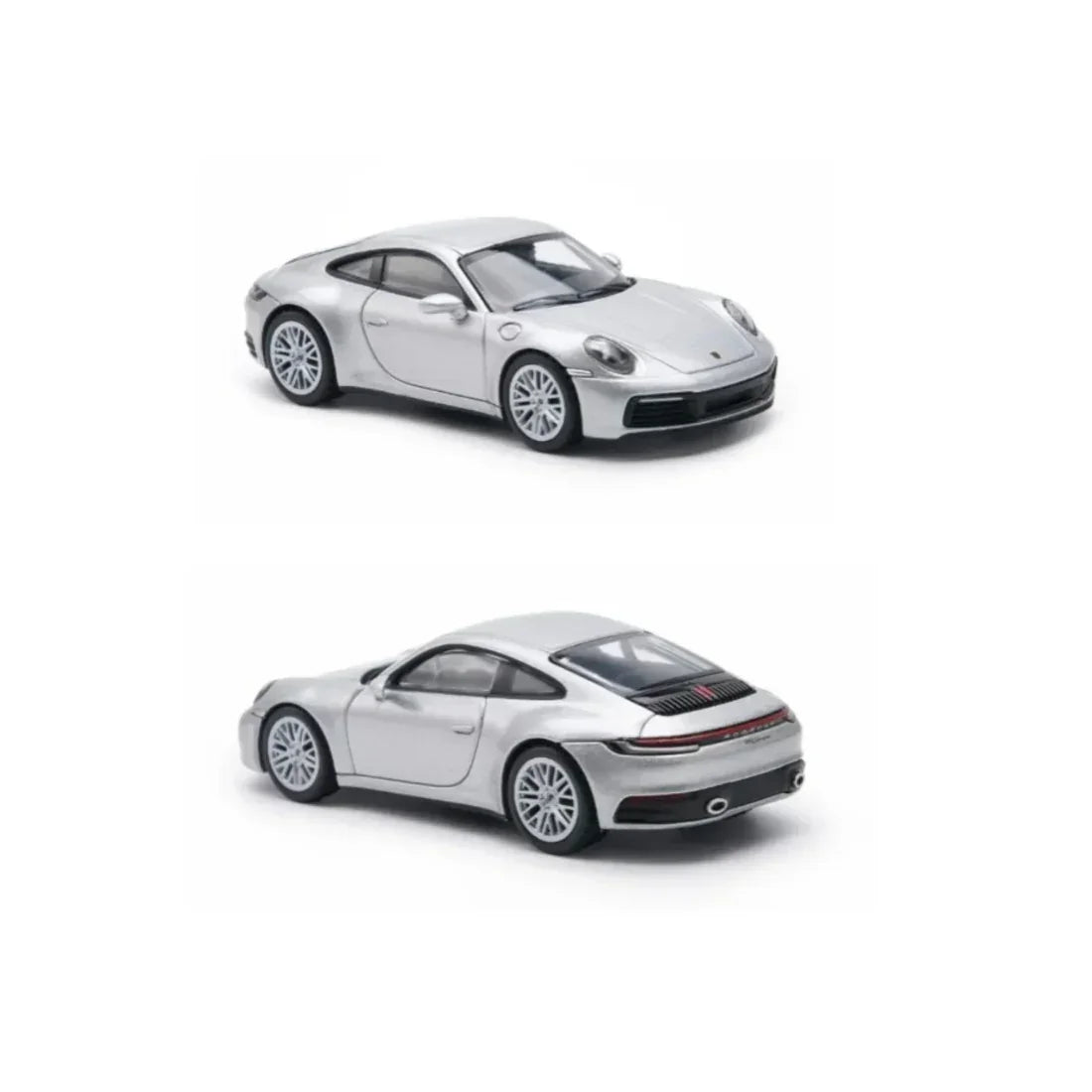 Porsche diecast 911 Carrera (992.1) GT (Silver), 1:64 Scale — image 3