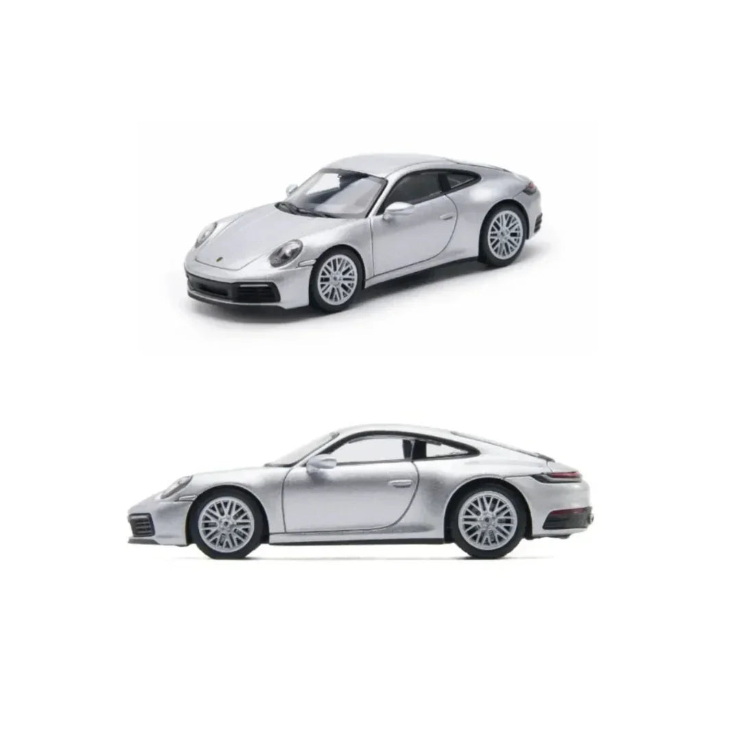 Porsche diecast 911 Carrera (992.1) GT (Silver), 1:64 Scale — image 2