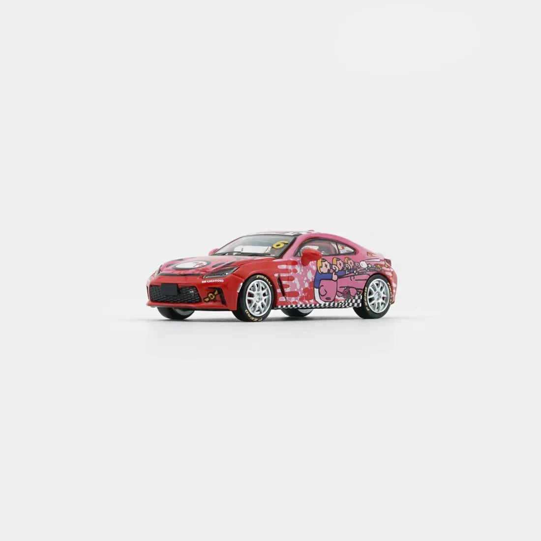 Toyota GR86 X Gloomy Bear Red (Macau GP), 1:64 Scale — image 4