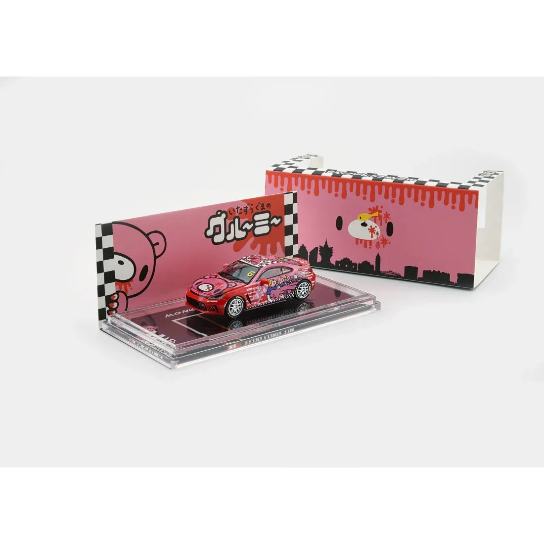 Toyota GR86 X Gloomy Bear Red (Macau GP), 1:64 Scale — image 2