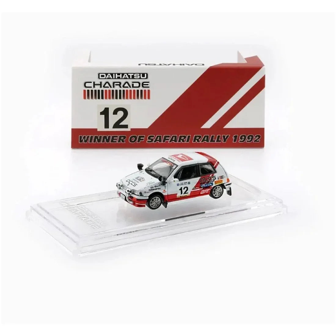 *PRE-ORDER* Daihatsu Charade -The Winner of '92 Safari Rally Group A Class 5 and 3rd of '93 Class 7, 1:64 Scale — image 1