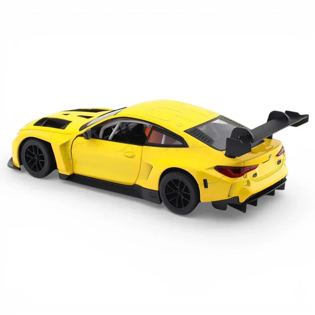 BMW M4 GT3, 1:43 Scale (Yellow) — image 3