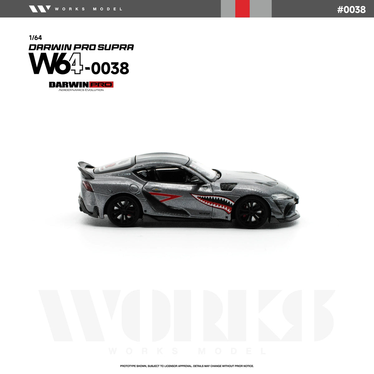 *PRE-ORDER* Darwin Pro Supra, 1:64 Scale (Carbon Grey) — image 4