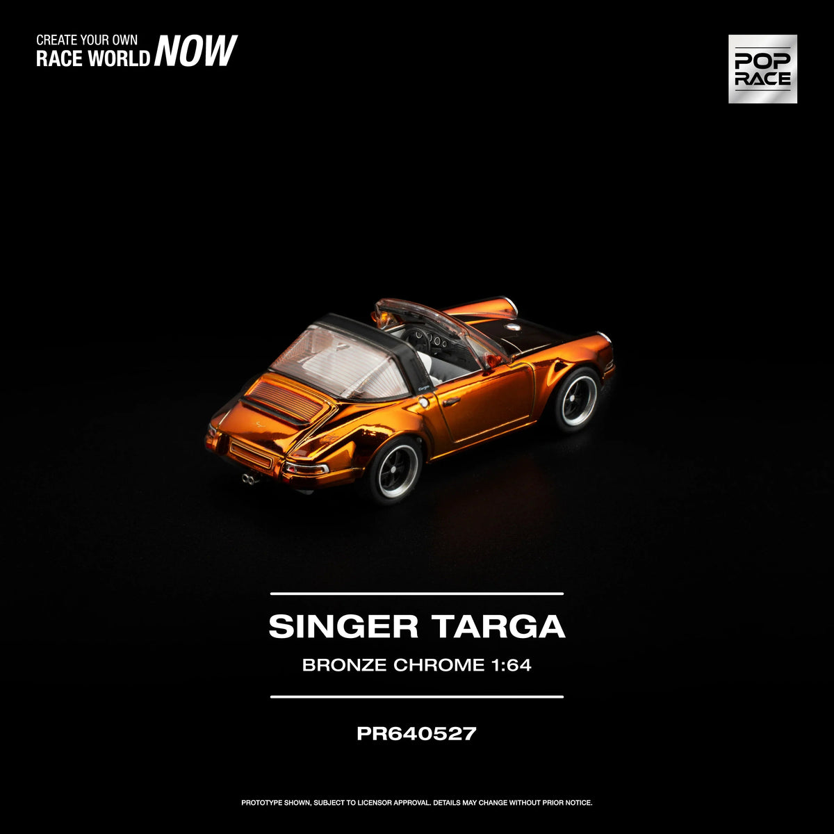 *PRE-ORDER* Singer Targa, 1:64 Scale (Bronze Chrome) — image 2