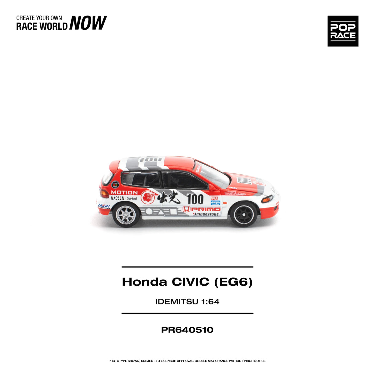 *PRE-ORDER* Honda Civic (EG6) Idemitsu Motion Infinite, 1:64 Scale — image 5