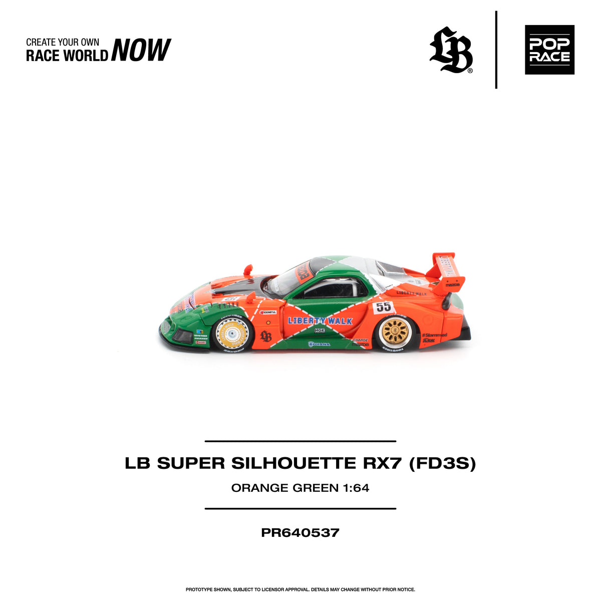 *PRE-ORDER* LB SUPER SILHOUETTE RX7 (FD3S), 1:64 Scale — image 3