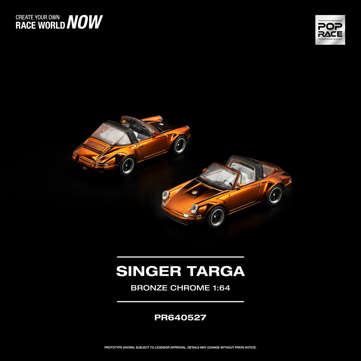 *PRE-ORDER* Singer Targa, 1:64 Scale (Bronze Chrome) — image 3
