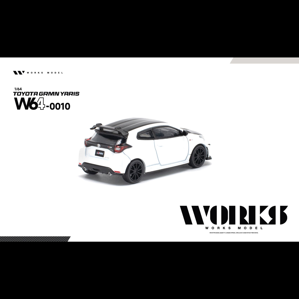 *PRE-ORDER* TOYOTA GRMN YARIS, 1:64 Scale (WHITE) — image 3