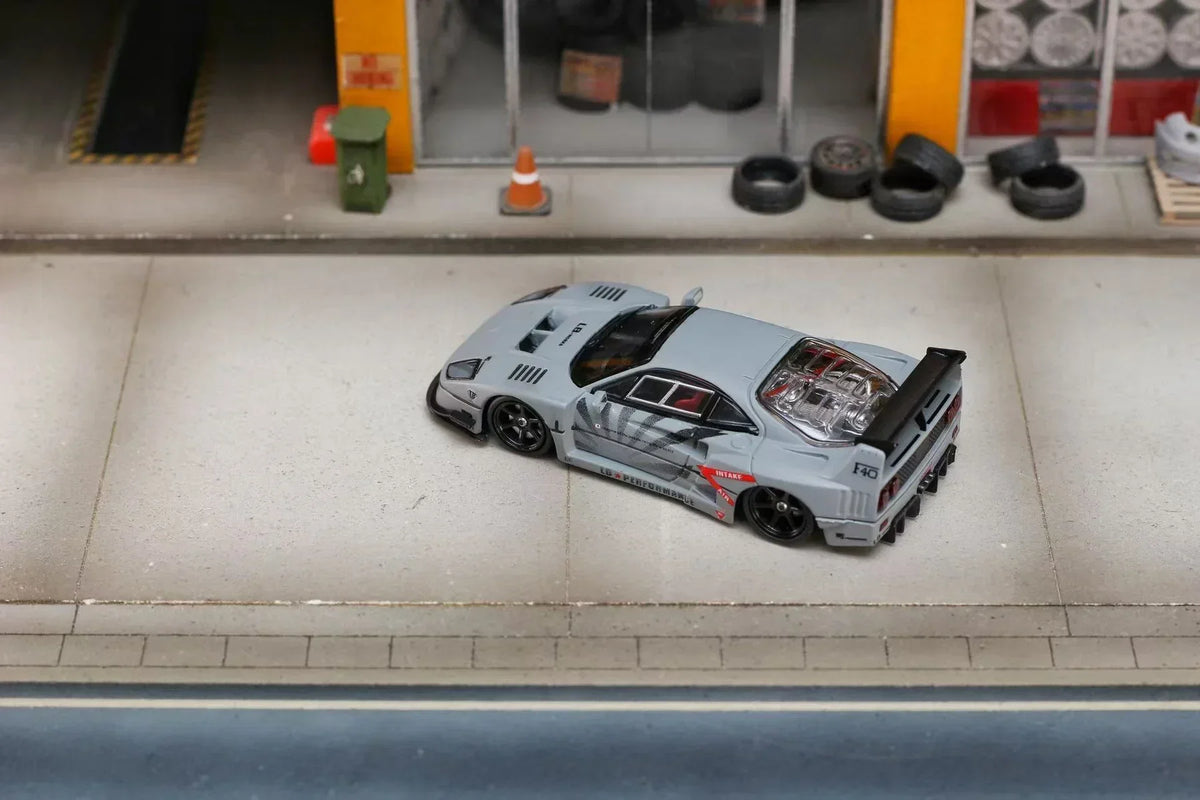 Ferrari F40 LBWK Limited to 499, 1:64 Scale (Cement Grey) — image 3