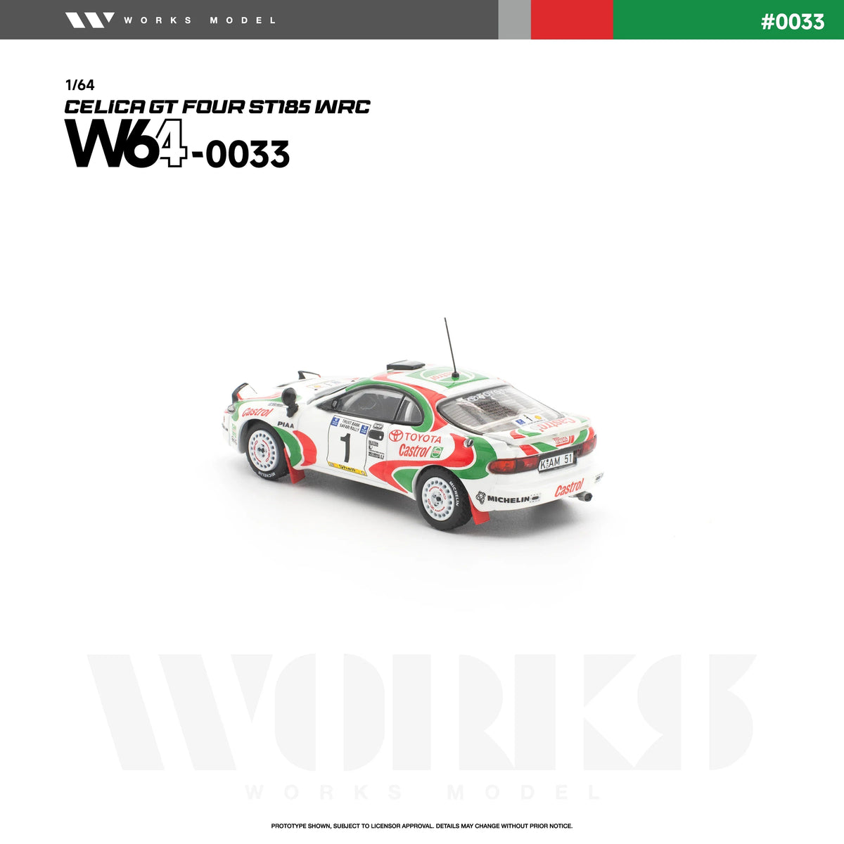 *PRE-ORDER* Toyota Celica GT Four ST185 WRC, 1:64 Scale (White) — image 3