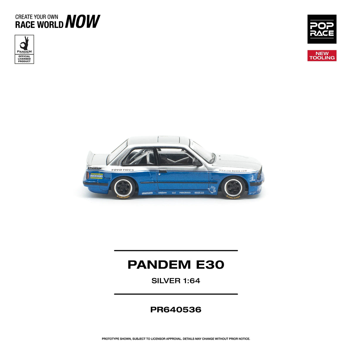 *PRE-ORDER* Pandem E30 Opening Engine Hood, 1:64 Scale (Silver) — image 4