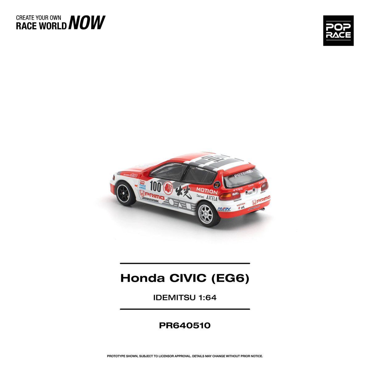 *PRE-ORDER* Honda Civic (EG6) Idemitsu Motion Infinite, 1:64 Scale — image 3