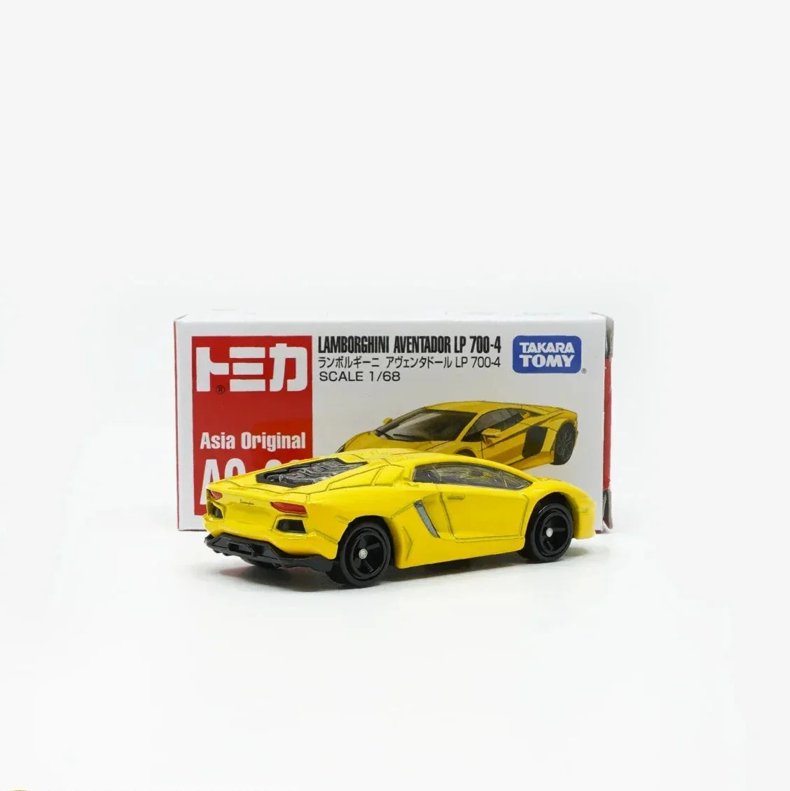 Tomica (Asia Original) A0-03 Lamborghini Aventador LP 700-4, 1:68 Scale (Yellow) — image 4