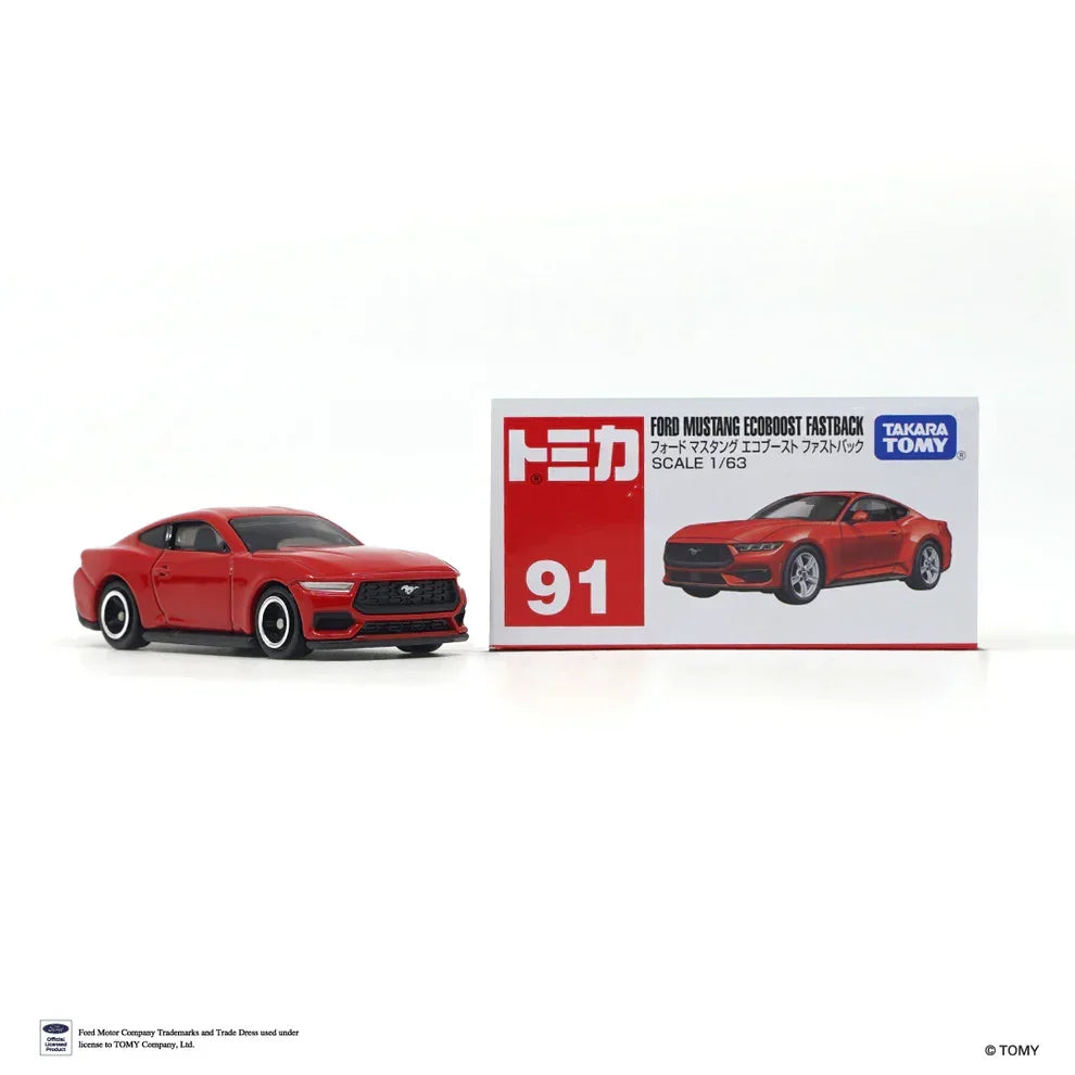 Tomica No.91 Ford Mustang Ecoboost Fastback 1:63 Scale (Red) — image 5