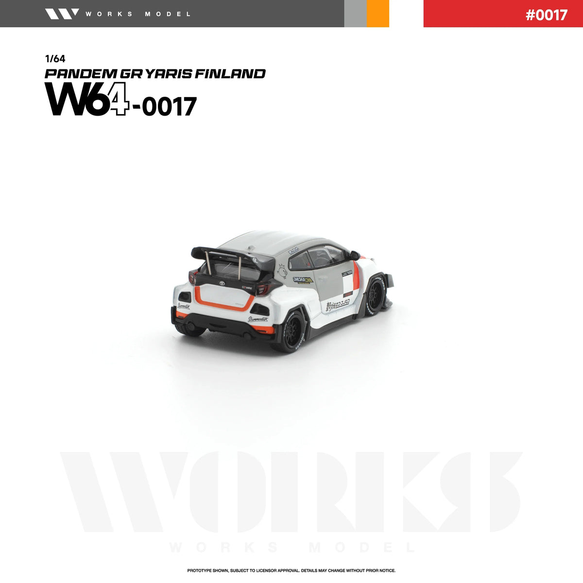 *PRE-ORDER* Pandem GR Yaris Finland, 1:64 Scale (White) — image 4