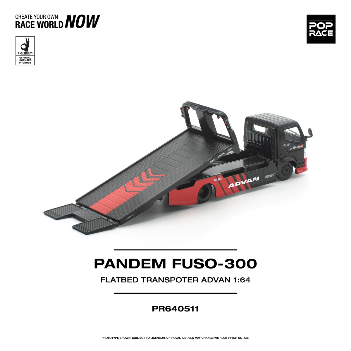 *PRE-ORDER* Pandem Fuso 300 Flatbed Transporter Advan,1:64 Scale — image 4