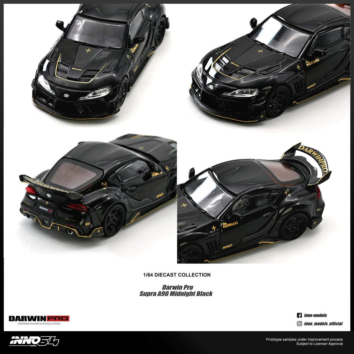 *PRE-ORDER* Darwin Pro Supra A90 Gloss, 1:64 Scale (Black) — image 4
