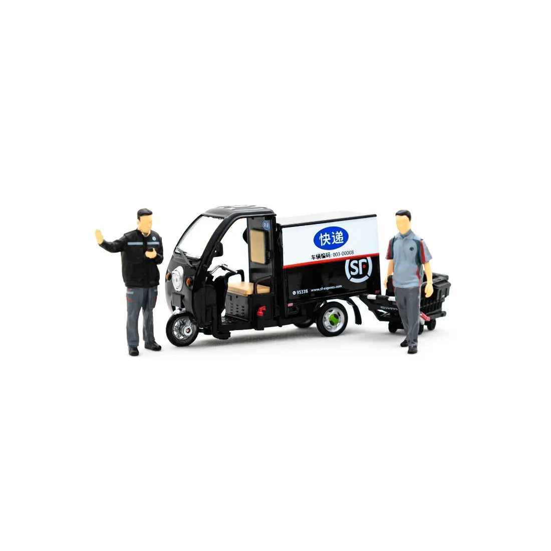SF Express Tricycle (Covered) Set (Vehicle + Figure), 1:43 Scale — image 2