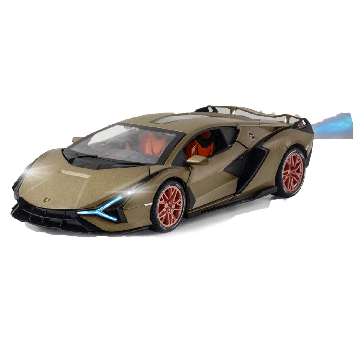 Lamborghini Lightning - Light, Sound with Openable Doors, 1:24 Scale (Brown) — image 1