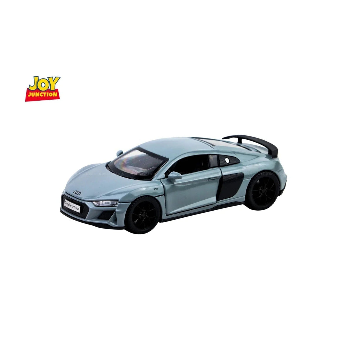 Audi R8 Pullback Toy Car - Light, Sound with Openable Doors, 1:32 Scale (Blue) — image 1