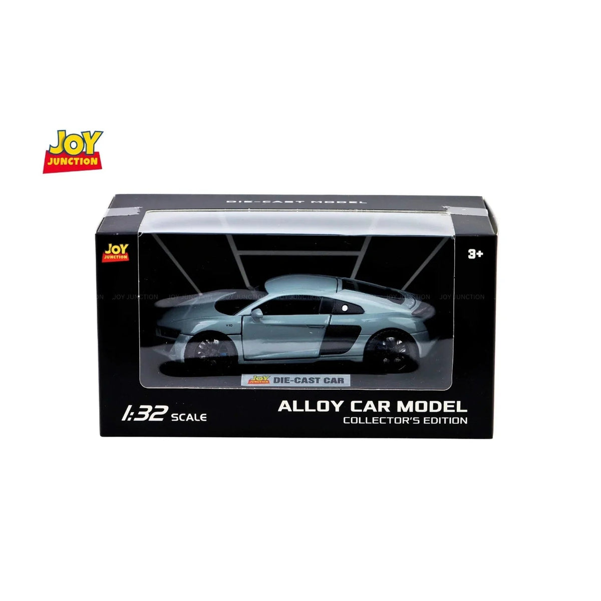 Audi R8 Pullback Toy Car - Light, Sound with Openable Doors, 1:32 Scale (Blue) — image 5