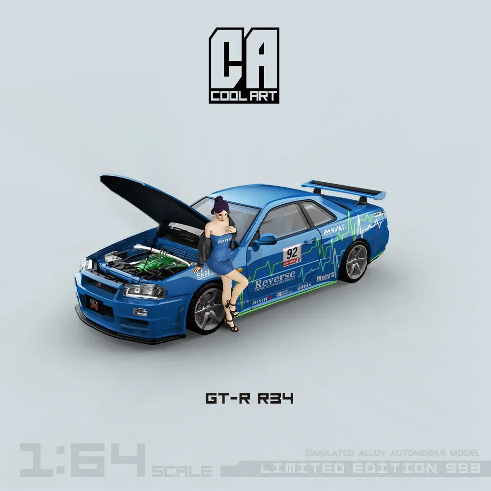 CoolArt-R34 - Open Cover Blue No. 92 - Figure Edition(Limited to 999), 1:64 Scale — image 1