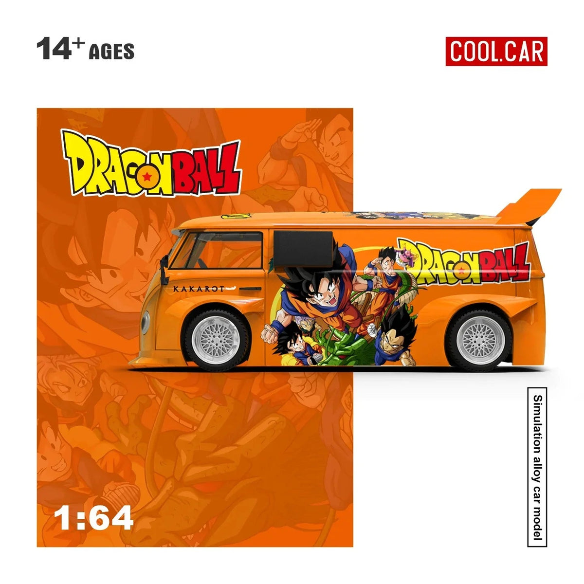 *PRE-ORDER* Volkswagen T1 Dragon Ball Painted, 1:64 Scale (Orange) — image 2
