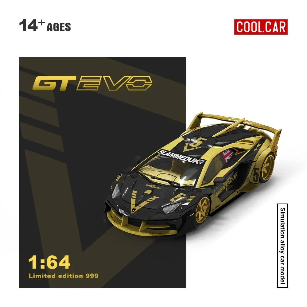 Lamborghini GTEVO-V5 black and Gold Livery(Limited to 999), 1:64 Scale — image 1