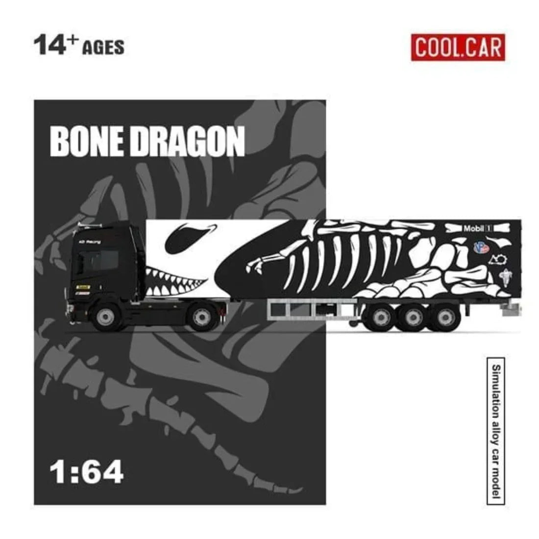 Scania Container Truck – Dinoco Livery, 1:64 Scale — image 5